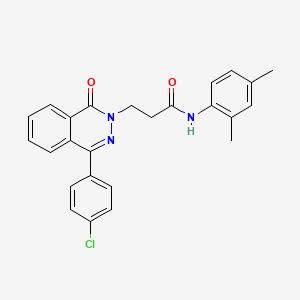 molecular formula C25H22ClN3O2 B11596982 3-(4-(4-chlorophenyl)-1-oxophthalazin-2(1H)-yl)-N-(2,4-dimethylphenyl)propanamide 