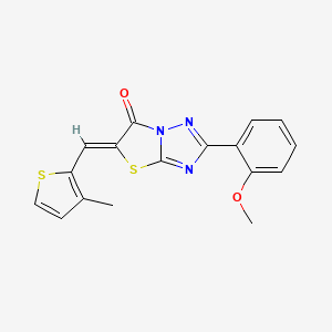 (5Z)-2-(2-methoxyphenyl)-5-[(3-methylthien-2-yl)methylene][1,3]thiazolo[3,2-b][1,2,4]triazol-6(5H)-one