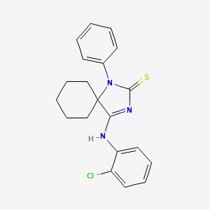 (4Z)-4-[(2-chlorophenyl)imino]-1-phenyl-1,3-diazaspiro[4.5]decane-2-thione