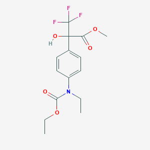 Methyl 2-{4-[(ethoxycarbonyl)(ethyl)amino]phenyl}-3,3,3-trifluoro-2-hydroxypropanoate