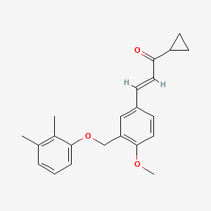 (2E)-1-cyclopropyl-3-{3-[(2,3-dimethylphenoxy)methyl]-4-methoxyphenyl}prop-2-en-1-one