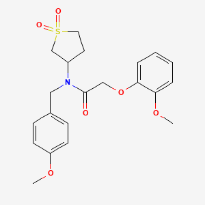 N-(1,1-dioxidotetrahydrothiophen-3-yl)-N-(4-methoxybenzyl)-2-(2-methoxyphenoxy)acetamide