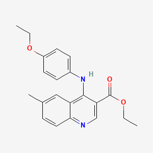 Ethyl 4-[(4-ethoxyphenyl)amino]-6-methylquinoline-3-carboxylate