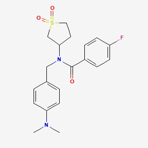 N-[4-(dimethylamino)benzyl]-N-(1,1-dioxidotetrahydrothiophen-3-yl)-4-fluorobenzamide