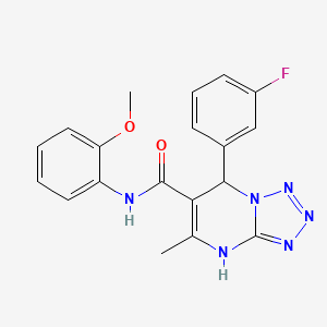 7-(3-fluorophenyl)-N-(2-methoxyphenyl)-5-methyl-4,7-dihydrotetrazolo[1,5-a]pyrimidine-6-carboxamide