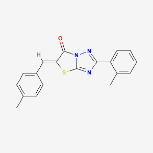 (5Z)-5-(4-methylbenzylidene)-2-(2-methylphenyl)[1,3]thiazolo[3,2-b][1,2,4]triazol-6(5H)-one