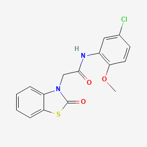 N-(5-chloro-2-methoxyphenyl)-2-(2-oxo-1,3-benzothiazol-3(2H)-yl)acetamide