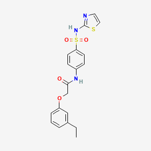 2-(3-ethylphenoxy)-N-[4-(1,3-thiazol-2-ylsulfamoyl)phenyl]acetamide