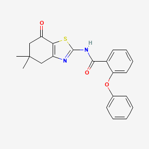 N-(5,5-dimethyl-7-oxo-4,5,6,7-tetrahydro-1,3-benzothiazol-2-yl)-2-phenoxybenzamide