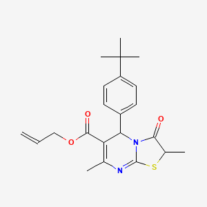 prop-2-en-1-yl 5-(4-tert-butylphenyl)-2,7-dimethyl-3-oxo-2,3-dihydro-5H-[1,3]thiazolo[3,2-a]pyrimidine-6-carboxylate