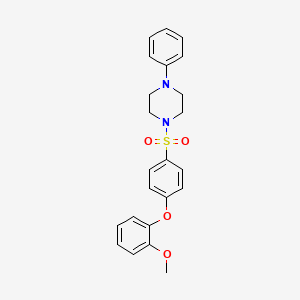 1-{[4-(2-Methoxyphenoxy)phenyl]sulfonyl}-4-phenylpiperazine