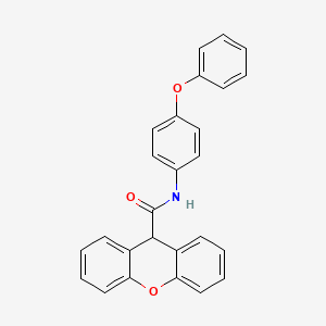 molecular formula C26H19NO3 B11597447 N-(4-phenoxyphenyl)-9H-xanthene-9-carboxamide 