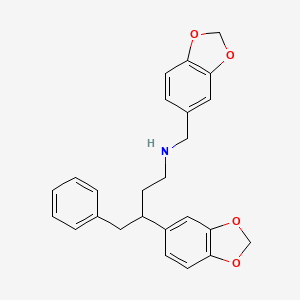 3-(1,3-benzodioxol-5-yl)-N-(1,3-benzodioxol-5-ylmethyl)-4-phenylbutan-1-amine