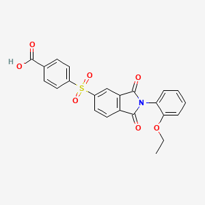 4-{[2-(2-ethoxyphenyl)-1,3-dioxo-2,3-dihydro-1H-isoindol-5-yl]sulfonyl}benzoic acid