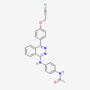 molecular formula C25H20N4O2 B11597642 N-[4-({4-[4-(prop-2-yn-1-yloxy)phenyl]phthalazin-1-yl}amino)phenyl]acetamide 