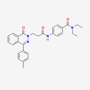 N,N-diethyl-4-({3-[4-(4-methylphenyl)-1-oxophthalazin-2(1H)-yl]propanoyl}amino)benzamide