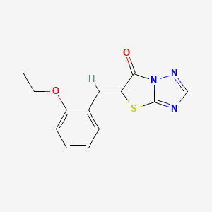 molecular formula C13H11N3O2S B11597710 (5Z)-5-(2-ethoxybenzylidene)[1,3]thiazolo[3,2-b][1,2,4]triazol-6(5H)-one 