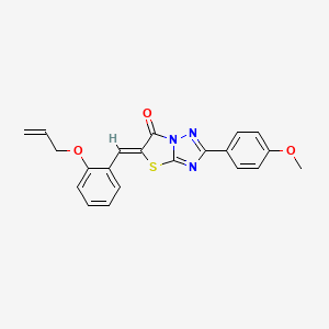 (5Z)-2-(4-methoxyphenyl)-5-[2-(prop-2-en-1-yloxy)benzylidene][1,3]thiazolo[3,2-b][1,2,4]triazol-6(5H)-one