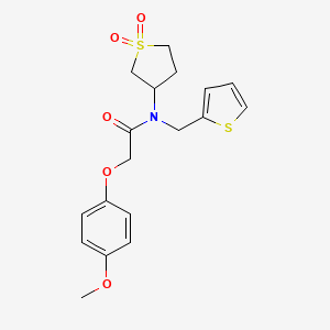 N-(1,1-dioxidotetrahydrothiophen-3-yl)-2-(4-methoxyphenoxy)-N-(thiophen-2-ylmethyl)acetamide