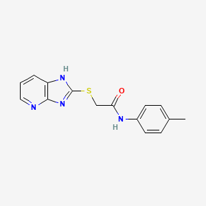 2-(3H-imidazo[4,5-b]pyridin-2-ylsulfanyl)-N-(4-methylphenyl)acetamide