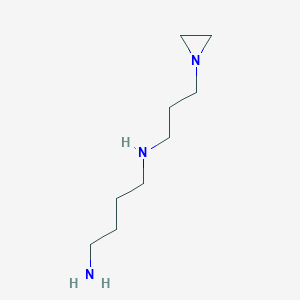 molecular formula C9H21N3 B115979 N-(3-(1-Aziridinyl)propyl)-1,4-butanediamine CAS No. 154264-46-7