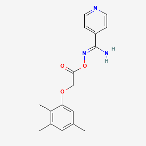 N'-{[2-(2,3,5-trimethylphenoxy)acetyl]oxy}pyridine-4-carboximidamide