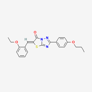 (5Z)-5-(2-ethoxybenzylidene)-2-(4-propoxyphenyl)[1,3]thiazolo[3,2-b][1,2,4]triazol-6(5H)-one