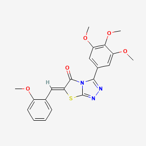 (6Z)-6-(2-methoxybenzylidene)-3-(3,4,5-trimethoxyphenyl)[1,3]thiazolo[2,3-c][1,2,4]triazol-5(6H)-one