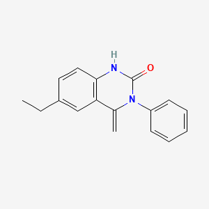 molecular formula C17H16N2O B11598181 6-ethyl-4-methylidene-3-phenyl-1H-quinazolin-2-one 