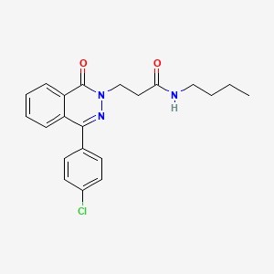 N-butyl-3-(4-(4-chlorophenyl)-1-oxophthalazin-2(1H)-yl)propanamide