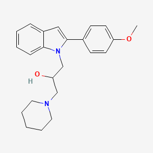 1-[2-(4-methoxyphenyl)-1H-indol-1-yl]-3-(piperidin-1-yl)propan-2-ol