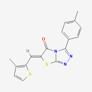 (6Z)-3-(4-methylphenyl)-6-[(3-methylthiophen-2-yl)methylidene][1,3]thiazolo[2,3-c][1,2,4]triazol-5(6H)-one