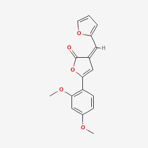 (3Z)-5-(2,4-dimethoxyphenyl)-3-(furan-2-ylmethylidene)furan-2(3H)-one