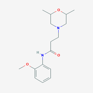 3-(2,6-dimethylmorpholin-4-yl)-N-(2-methoxyphenyl)propanamide