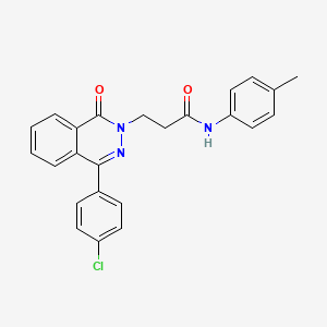 3-[4-(4-chlorophenyl)-1-oxophthalazin-2(1H)-yl]-N-(4-methylphenyl)propanamide