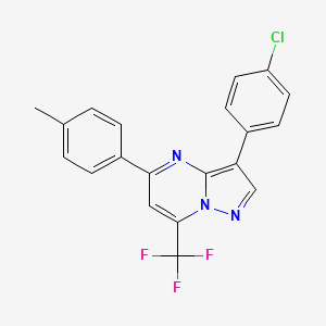 3-(4-Chlorophenyl)-5-(4-methylphenyl)-7-(trifluoromethyl)pyrazolo[1,5-a]pyrimidine