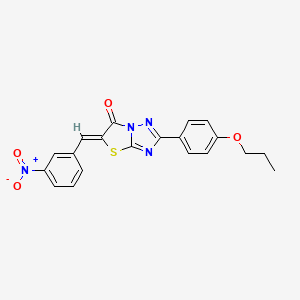 molecular formula C20H16N4O4S B11598575 (5Z)-5-(3-nitrobenzylidene)-2-(4-propoxyphenyl)[1,3]thiazolo[3,2-b][1,2,4]triazol-6(5H)-one 