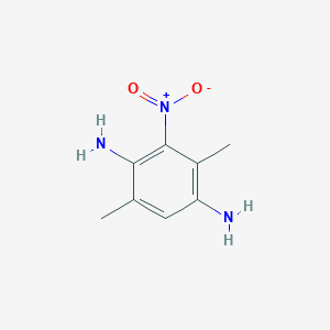 molecular formula C8H11N3O2 B115986 1,4-Benzenediamine, 2,5-dimethyl-3-nitro- CAS No. 155379-83-2