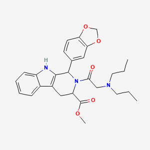 molecular formula C₂₈H₃₃N₃O₅ B1159883 Dipropylaminopretadalafil 