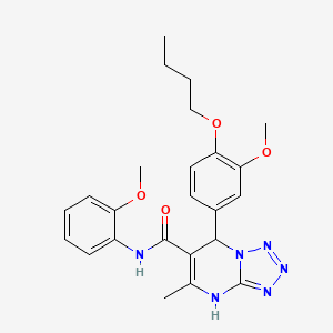 7-(4-butoxy-3-methoxyphenyl)-N-(2-methoxyphenyl)-5-methyl-4,7-dihydrotetrazolo[1,5-a]pyrimidine-6-carboxamide