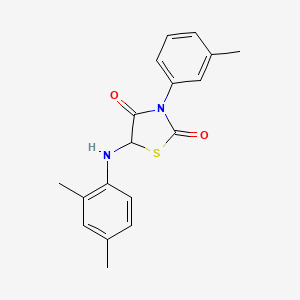 5-[(2,4-Dimethylphenyl)amino]-3-(3-methylphenyl)-1,3-thiazolidine-2,4-dione