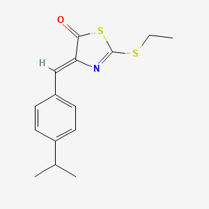 (4Z)-2-(ethylsulfanyl)-4-[4-(propan-2-yl)benzylidene]-1,3-thiazol-5(4H)-one