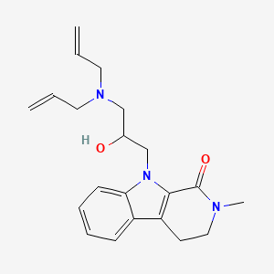 9-[3-(diprop-2-en-1-ylamino)-2-hydroxypropyl]-2-methyl-2,3,4,9-tetrahydro-1H-beta-carbolin-1-one