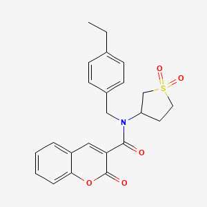 N-(1,1-dioxidotetrahydrothiophen-3-yl)-N-(4-ethylbenzyl)-2-oxo-2H-chromene-3-carboxamide