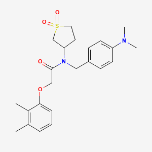 N-[4-(dimethylamino)benzyl]-2-(2,3-dimethylphenoxy)-N-(1,1-dioxidotetrahydrothiophen-3-yl)acetamide