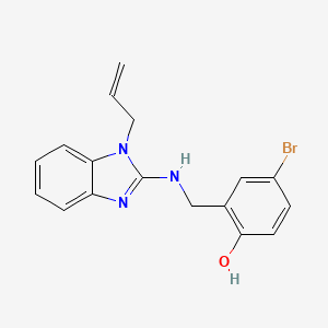 4-bromo-2-({[1-(prop-2-en-1-yl)-1H-benzimidazol-2-yl]amino}methyl)phenol