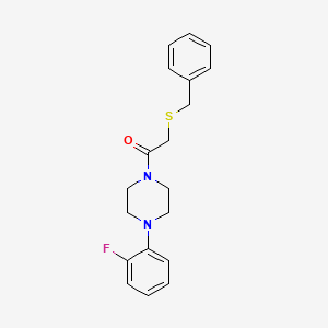 2-(Benzylsulfanyl)-1-[4-(2-fluorophenyl)piperazin-1-yl]ethanone