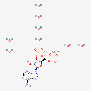 molecular formula C₁₀H₂₇N₅O₁₈P₂ B1159949 Adenosine 3',5'-Bisphosphate Dicalcium Hydrate 
