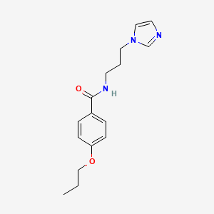 N-[3-(1H-imidazol-1-yl)propyl]-4-propoxybenzamide