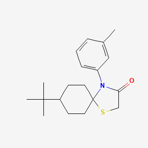 8-Tert-butyl-4-(3-methylphenyl)-1-thia-4-azaspiro[4.5]decan-3-one